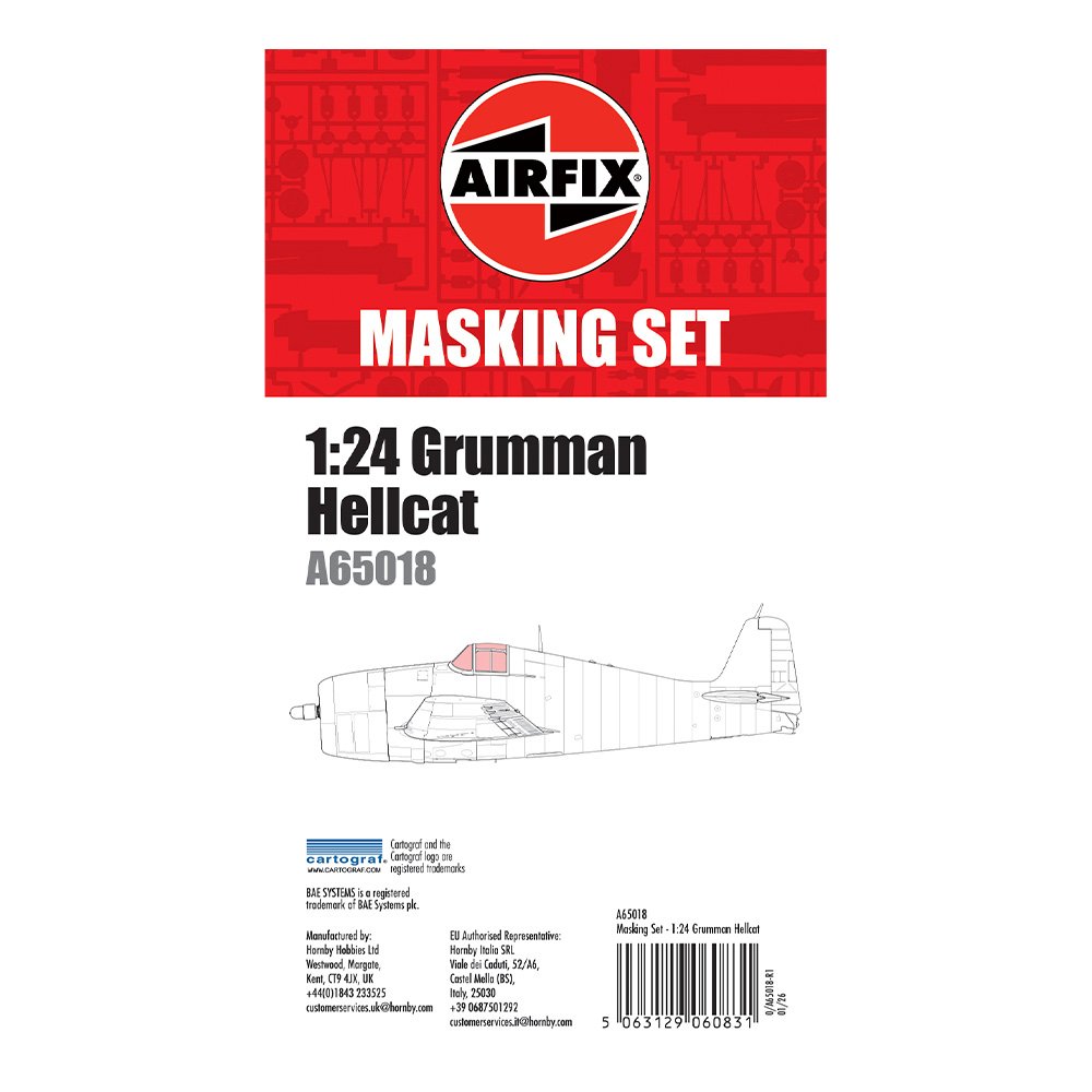 AIRFIX 1/24 Masking Set - Grumman Hellcat