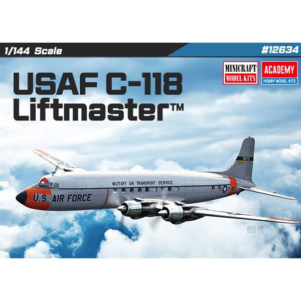 Academy 1/144 USAF C-118 Liftmaster Plastic Model Kit