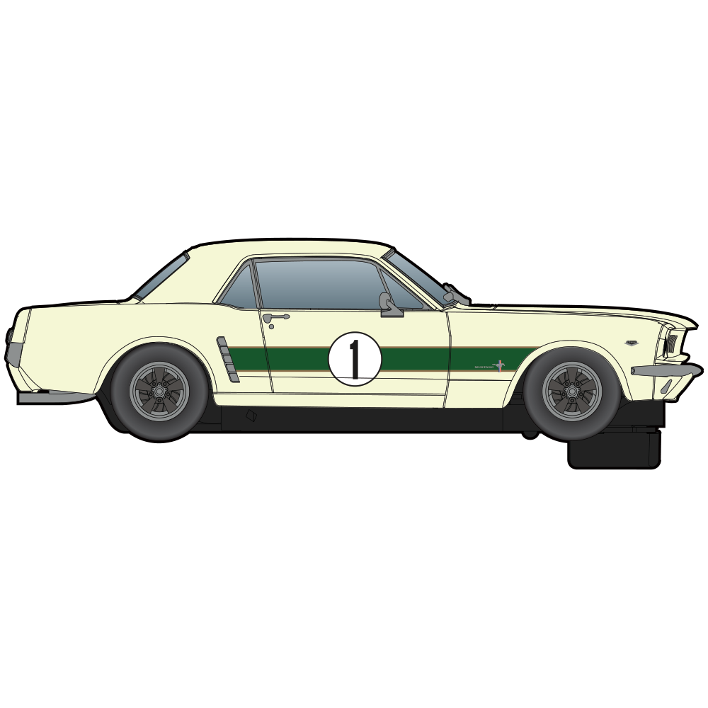 SCALEXTRIC Ford Mustang Ian Geoghegan 1965