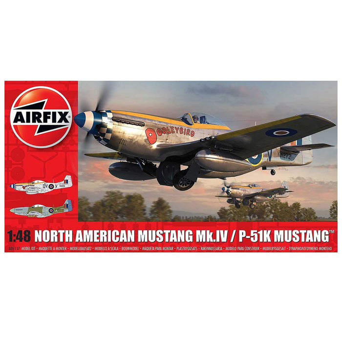 Airfix 1/48 North American Mustang Mk.IV/P-51K Mustang includes Aust Decals