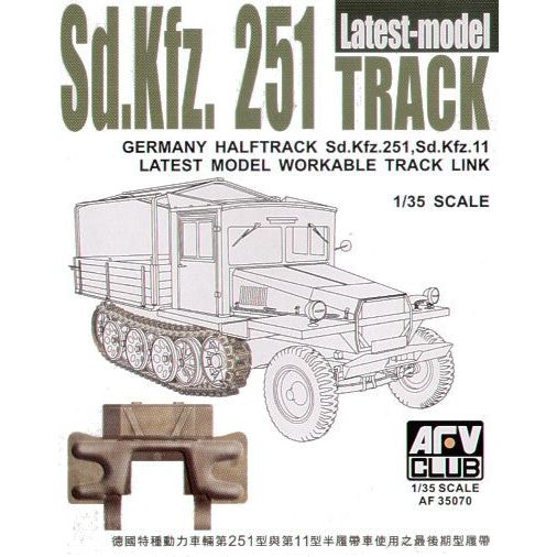 AFV CLUB 1/35 Sd.Kfz.251 & 11 Latest Model Track Link Conversion Kit