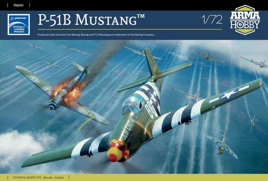 Arma Hobby 1/72 P-51B Mustang Plastic Model Kit [70041]
