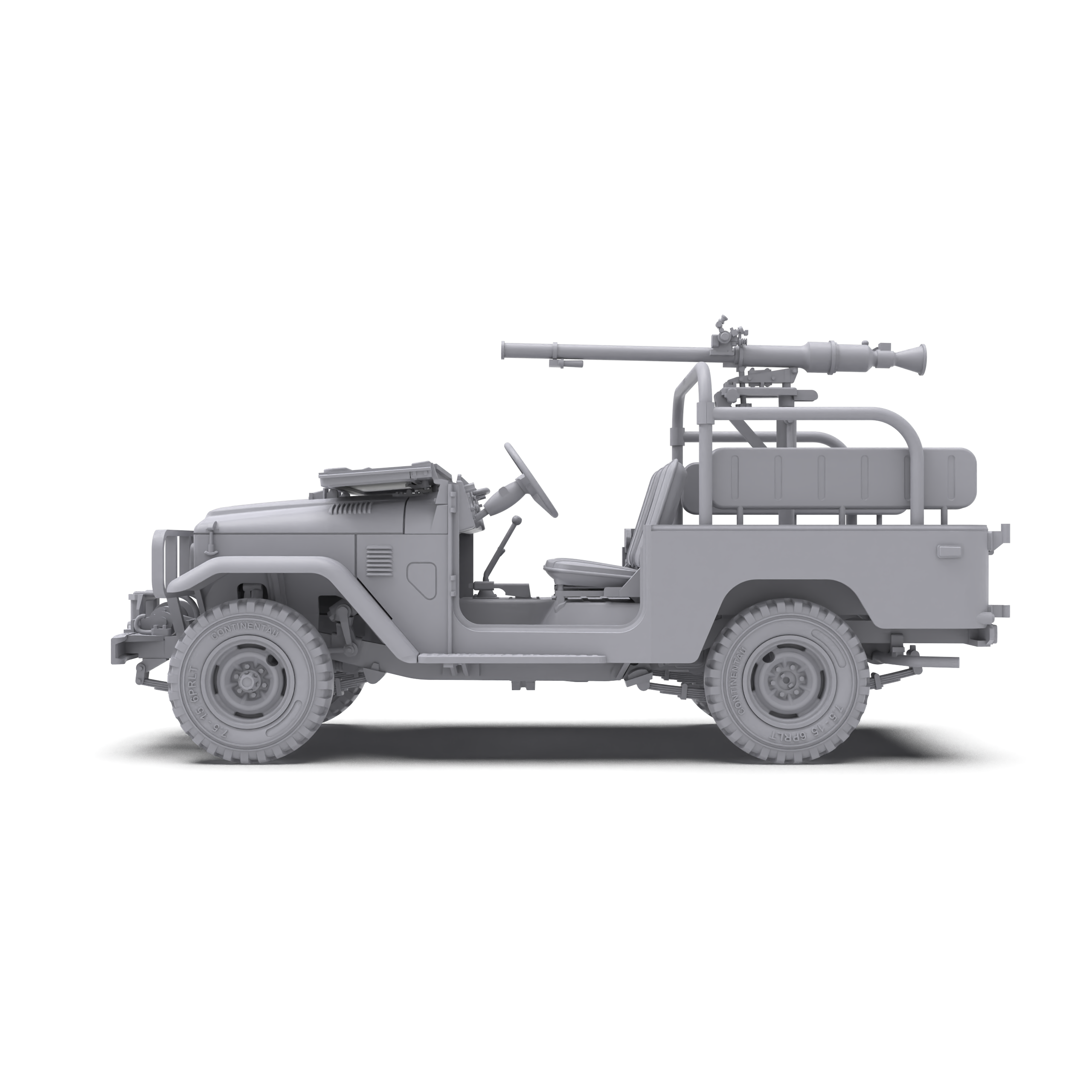 AK Interactive 1/35 FJ43 Pickup with SPG-9.  RECOILLESS GUN Plastic Model Kit/