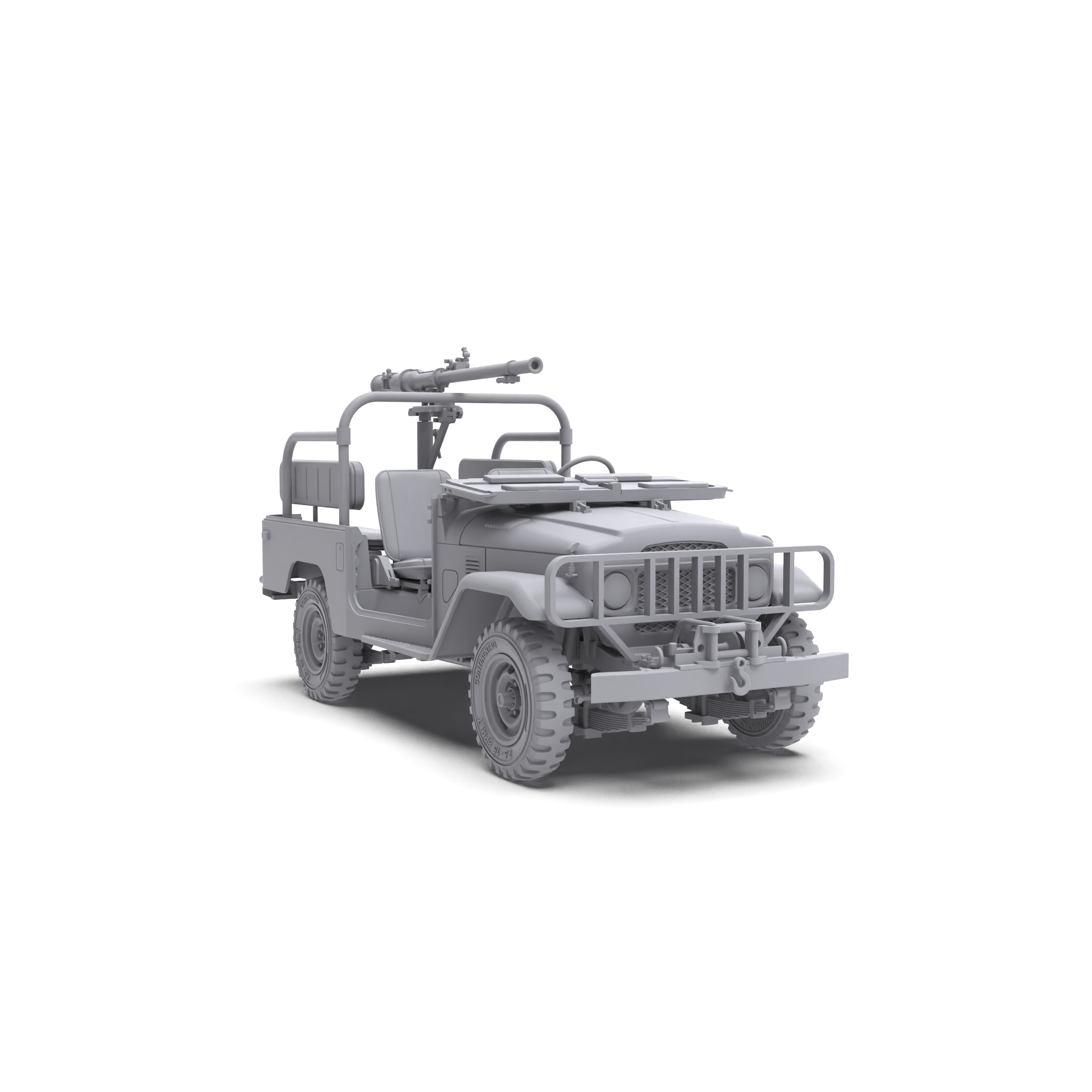 AK Interactive 1/35 FJ43 Pickup with SPG-9.  RECOILLESS GUN Plastic Model Kit/