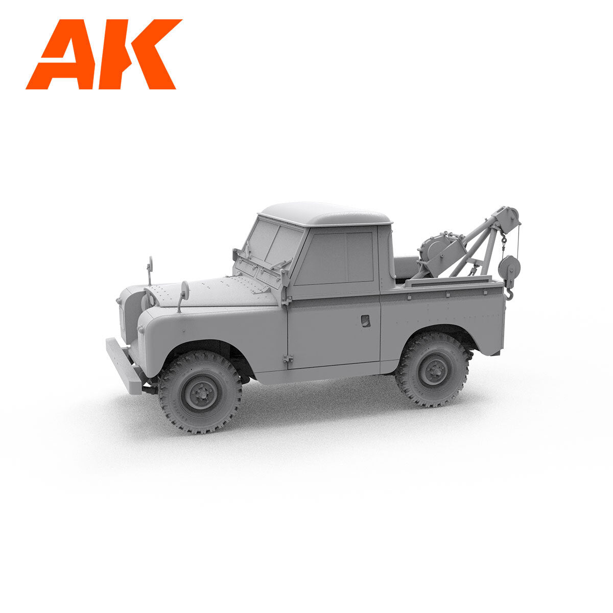 AK Interactive 1/35 Land Rover 88 Series IIA -Crane / Tow Truck Plastic Model Kit