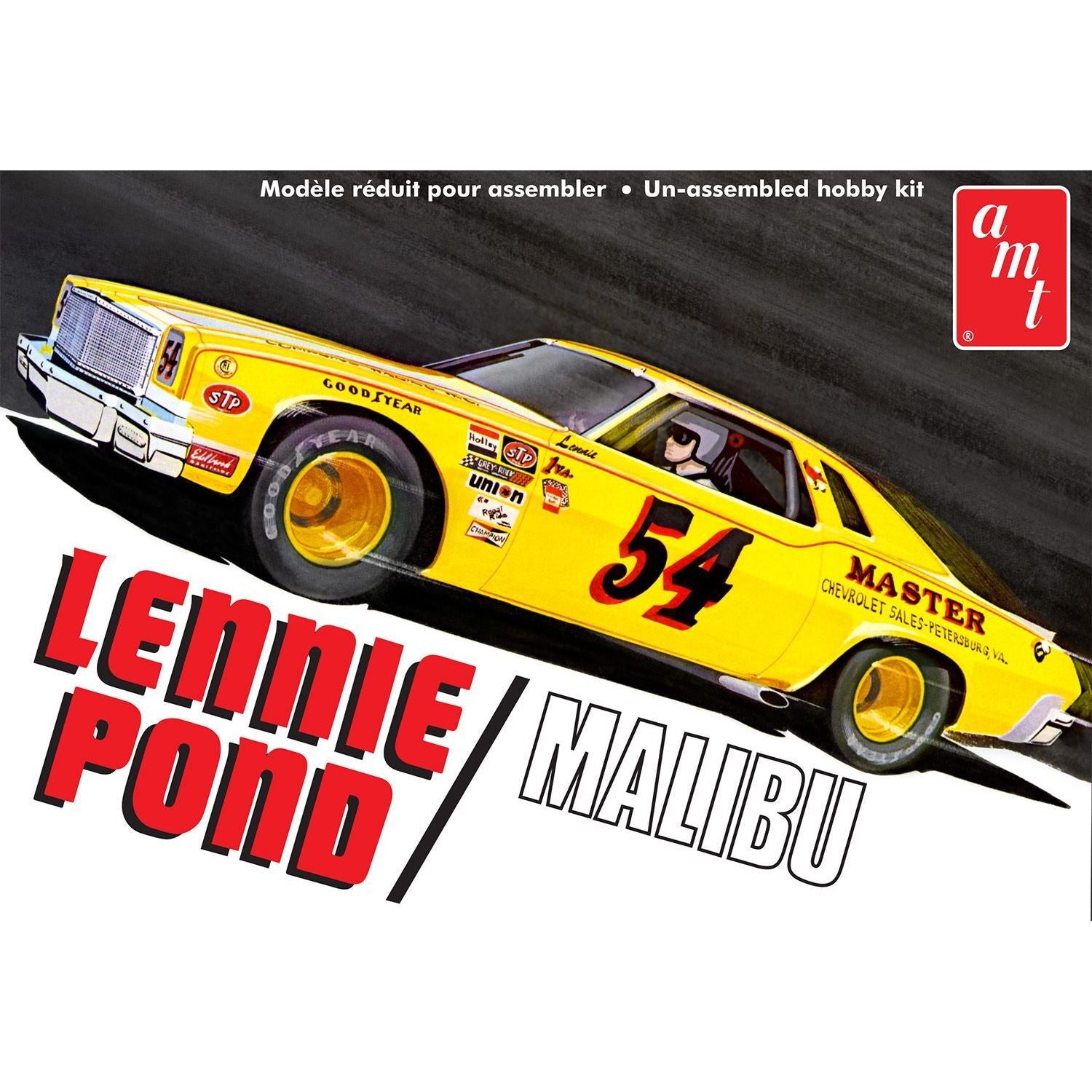 AMT 1/25 Lennie Pond 1974 Chevy Malibu Stock Car Plastic Model Kit