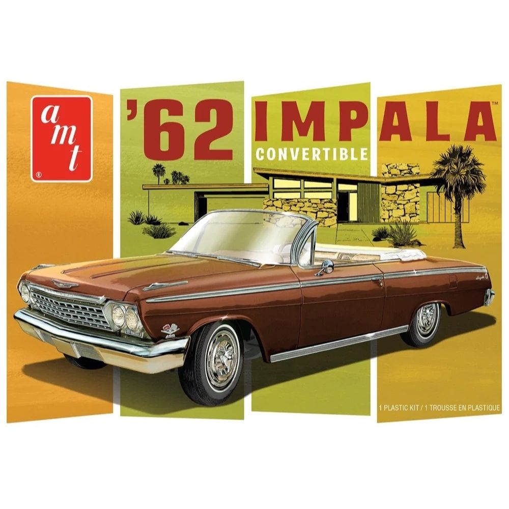 AMT 1/25 1962 Chevy Impala Convertible Plastic Model Kit
