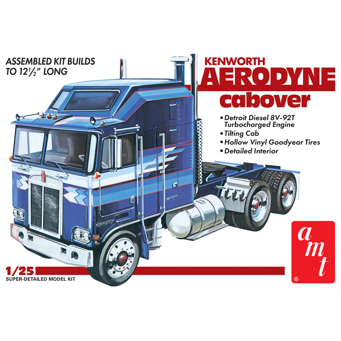 AMT 1/25 Kenworth Aerodyne Cabover Plastic Model Kit