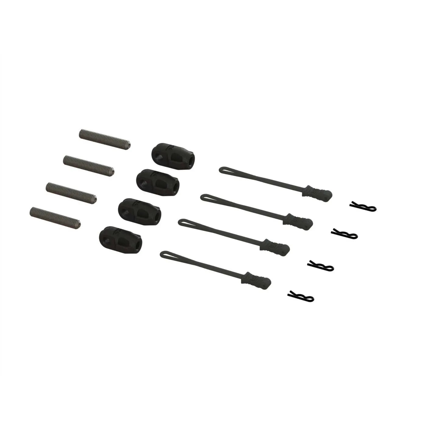 ARRMA Brace Rod Ends with Pins and Retainers, 4pcs. 8S BLX