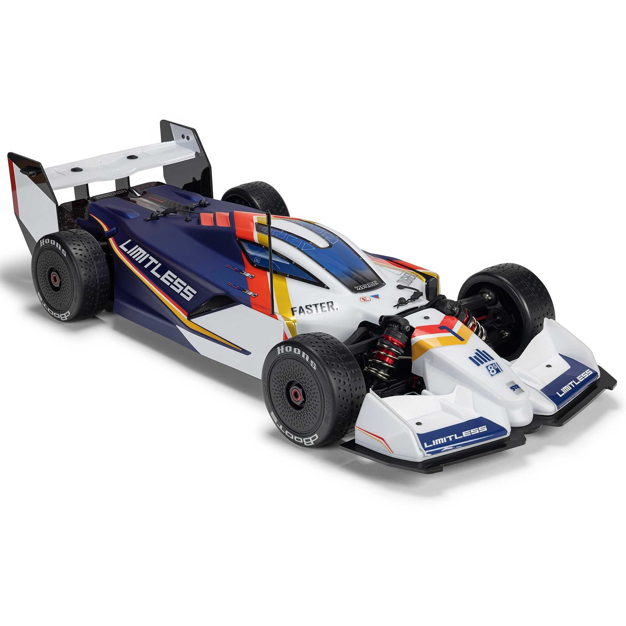 ARRMA 1/7 Limitless 120 8S BLX 4X4 Speed Machine, RTR with AVC, White/Blue, ARA7816T2