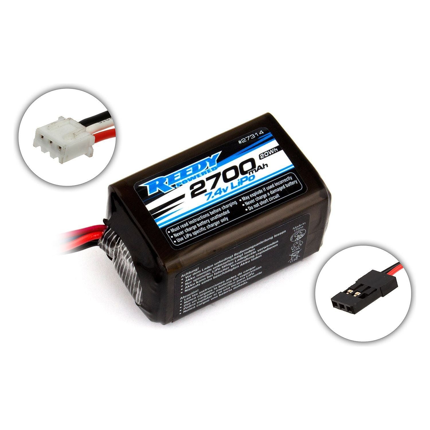 REEDY Reedy LiPo Pro RX 2700mAh 7.4V Hump