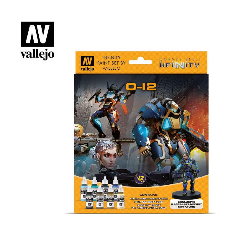 Vallejo Infinity O-12 Exclusive Miniature 8 Colour Acrylic Paint Set [70239]