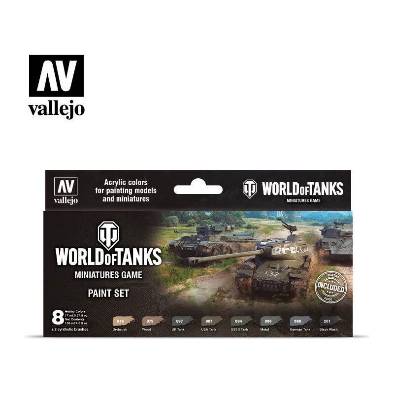 Vallejo Model Colour World of Tanks Miniatures Game Acrylic 8 Colour Paint Set [70245]