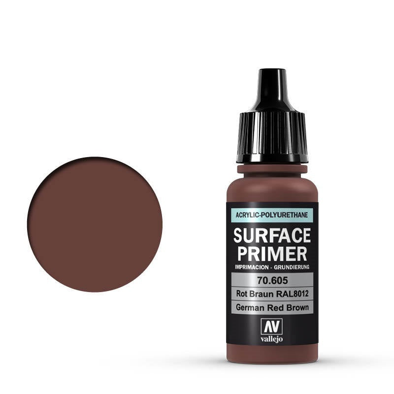 VALLEJO Surface Primer German Red Brown 17ml