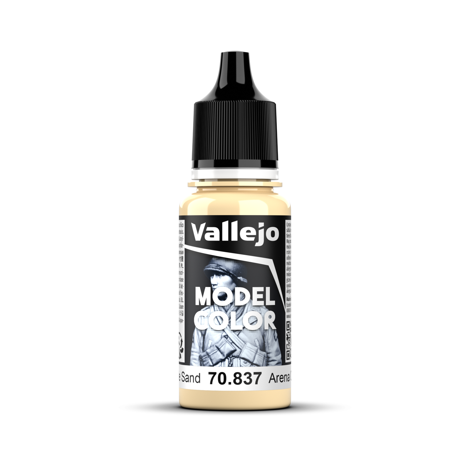 VALLEJO Model Colour #022 - Pale Sand - 18 ml Matt Acrylic Paint