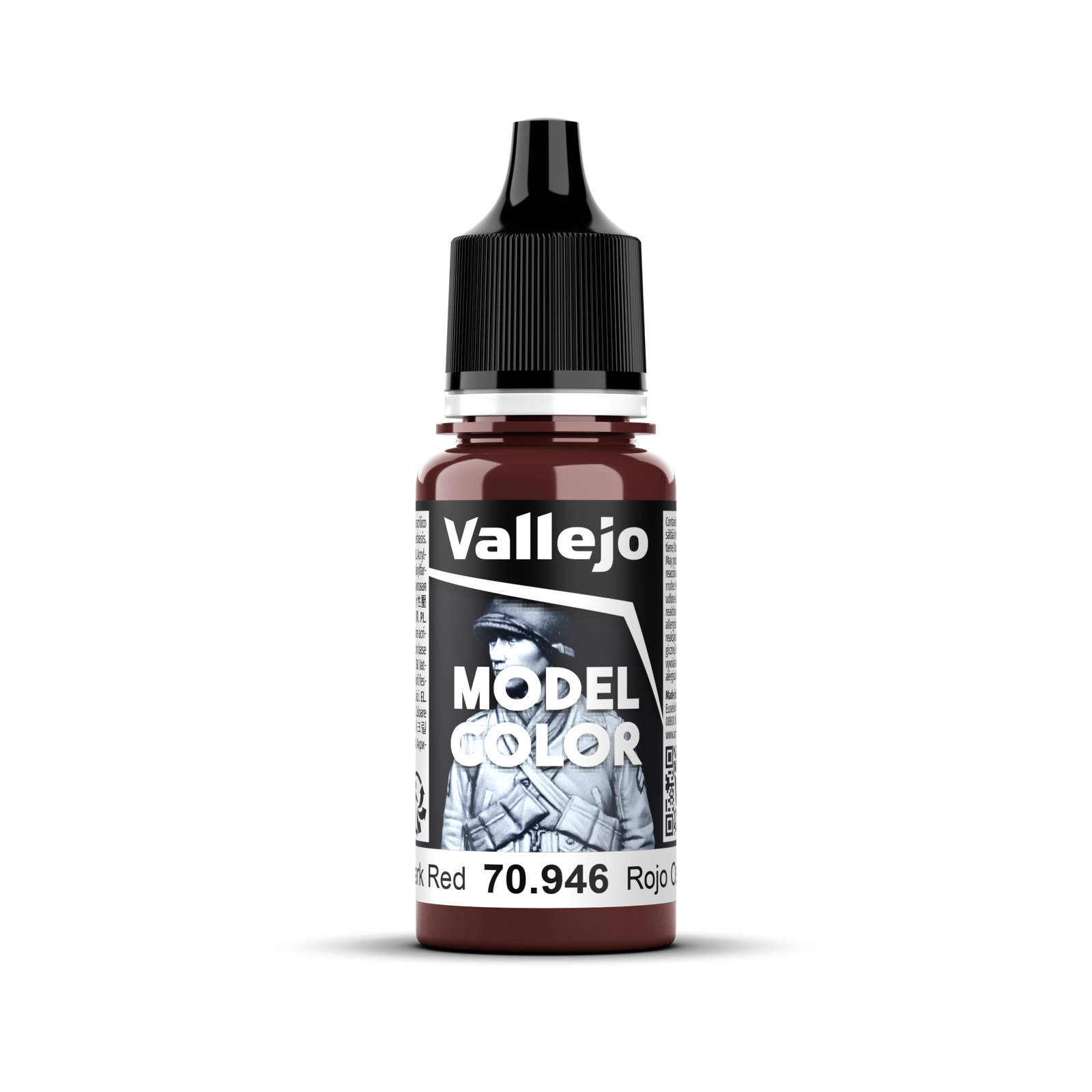 VALLEJO Model Colour #040 - Dark Red - 18 ml Matt Acrylic Paint