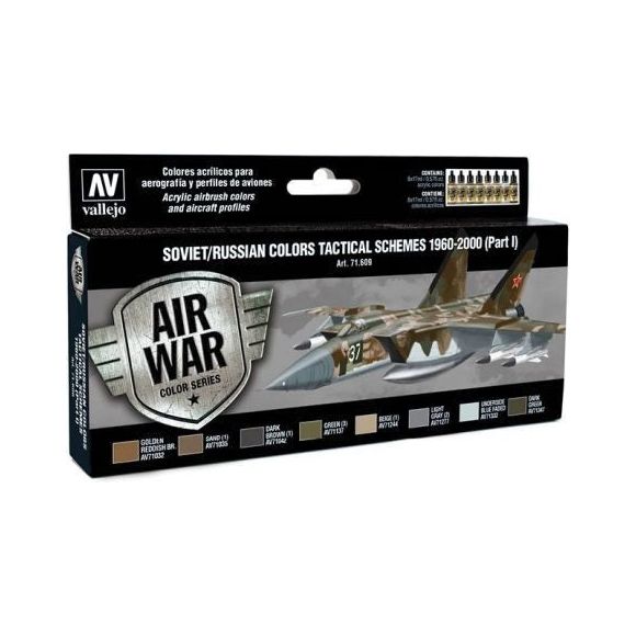Vallejo Model Air Soviet / Russian Tactical Schemes 1960-2000 (Part I) (8) Acrylic Paint Set [71609]