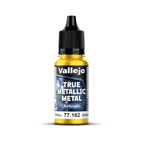 VALLEJO True Metallic Metal Airbrush Radiant Yellow 18 ml
