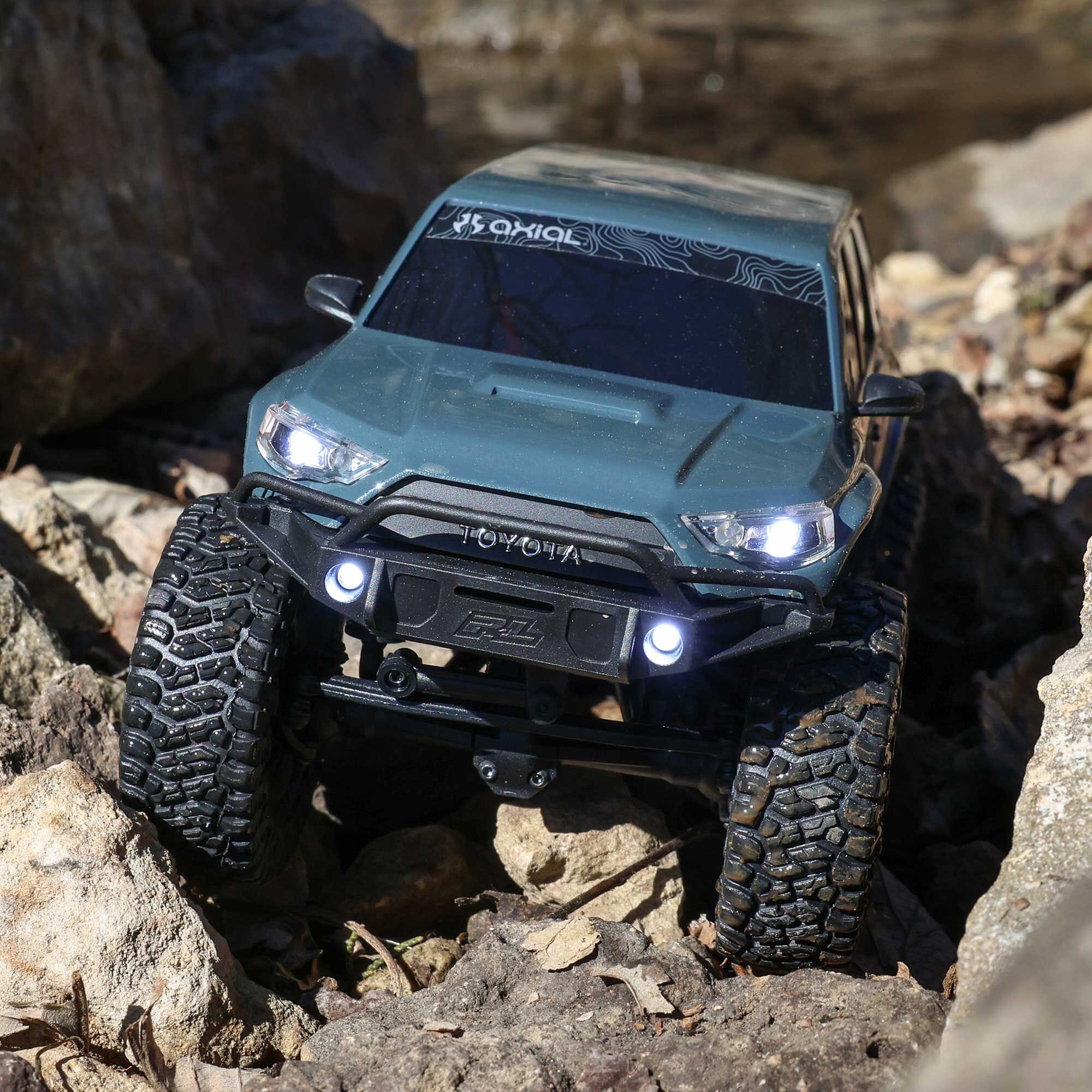 Axial SCX24 2024 Toyota 4Runner 1/24 Crawler RTR, Gun Metal Gray, AXI-2035T2