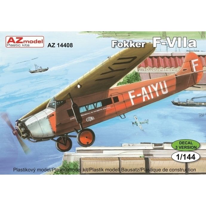 AZ MODEL 1/144 Fokker F-VIIa  Plastic Model Kit [AZ14408]