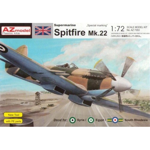 AZ MODEL 1/72 Supermarine Spitfire Mk.22 Special Mark. Plastic Model Kit [AZ7353]
