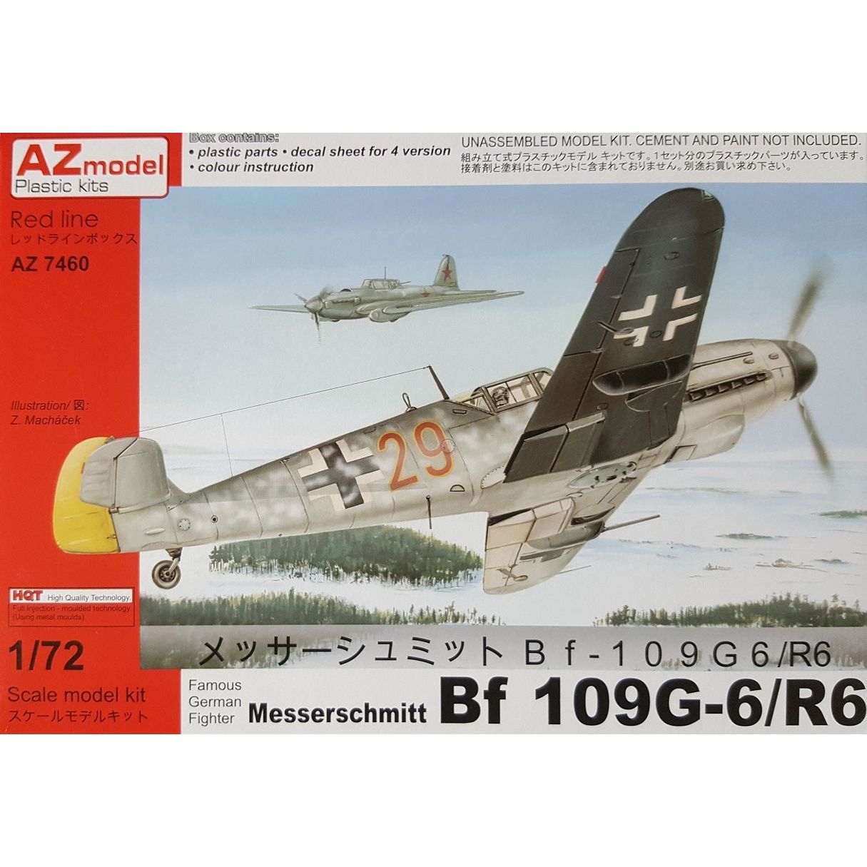 AZ MODEL 1/72 Bf 109G-6/R6 Plastic Model Kit [AZ7460]
