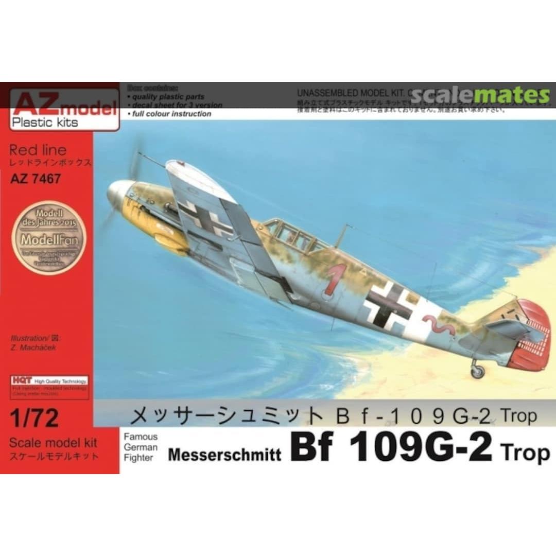 AZ MODEL 1/72 Bf 109G-2 Trop Plastic Model Kit [AZ7467]