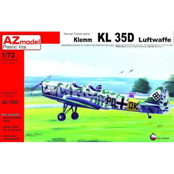 AZ MODEL 1/72 Klemm Kl 35D Luftwaffe  Plastic Model Kit [AZ7505]