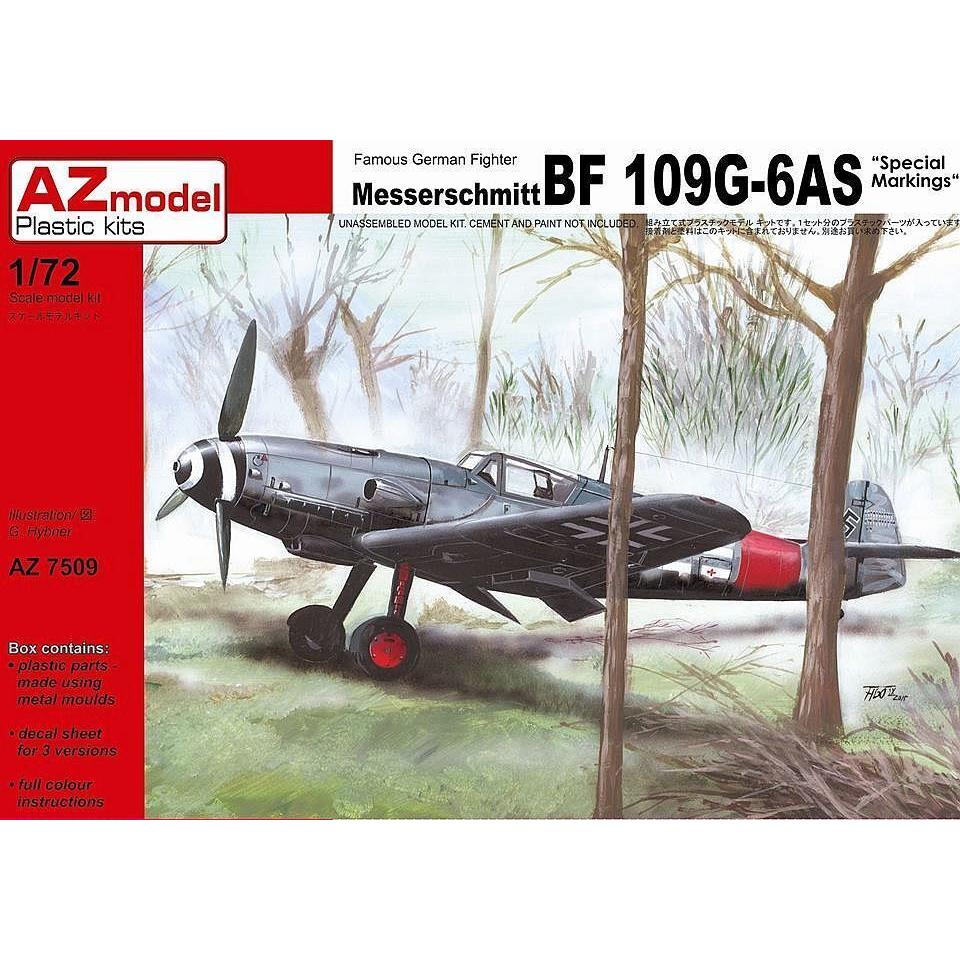 AZ MODEL 1/72 Bf 109G-6AS Sp. Marking Plastic Model Kit [AZ7509]