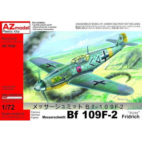 AZ MODEL 1/72 Bf 109F-2 Aces Plastic Model Kit [AZ7530]