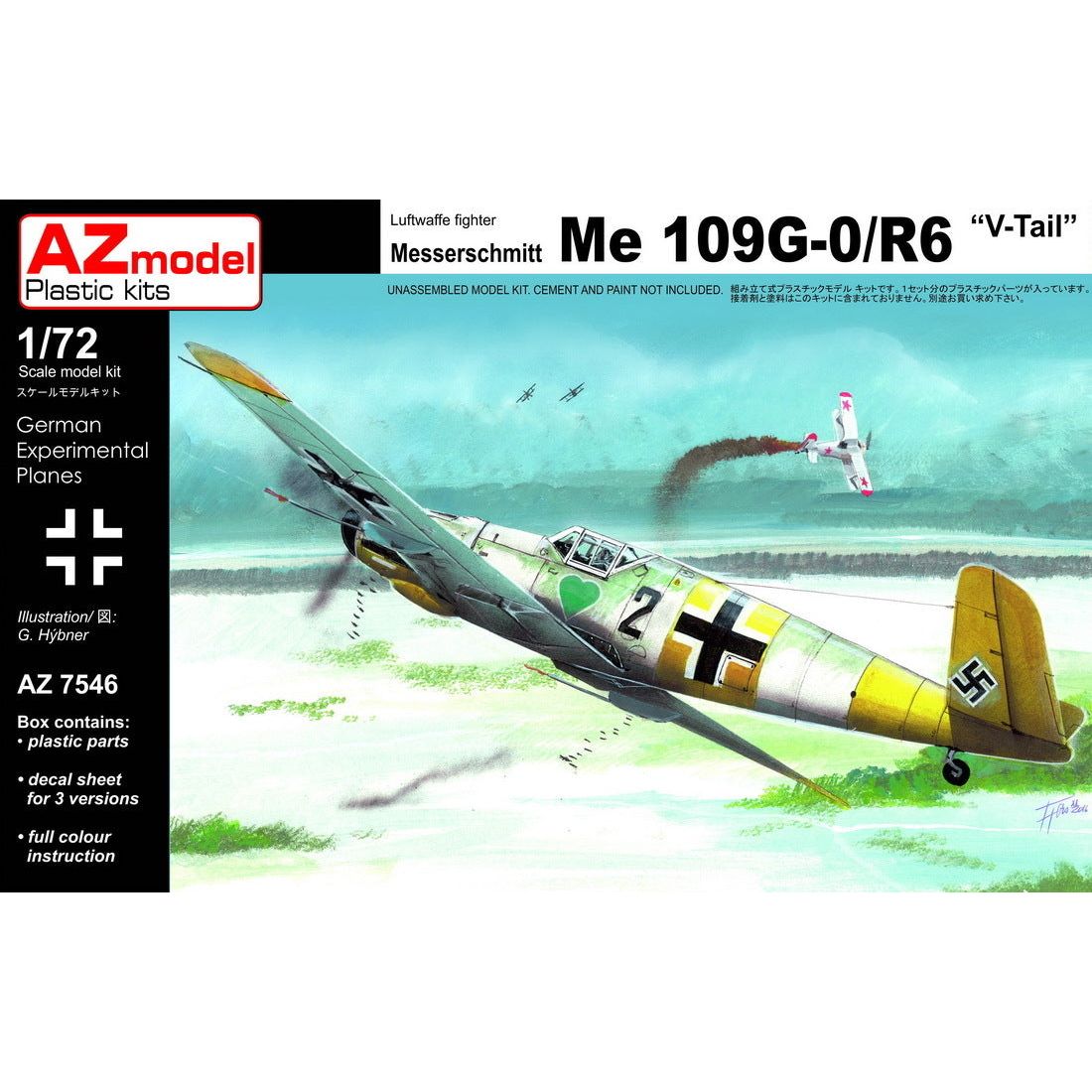 AZ MODEL 1/72 Bf 109G-0/V/R-6 Plastic Model Kit [AZ7546]