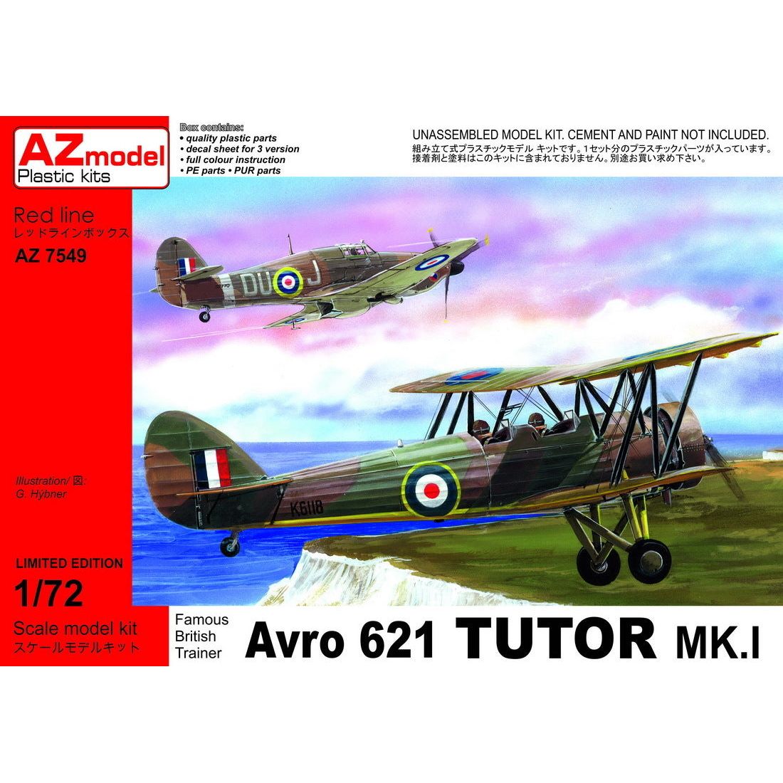 AZ MODEL 1/72 Avro Tutor Mk.I Plastic Model Kit [AZ7549]