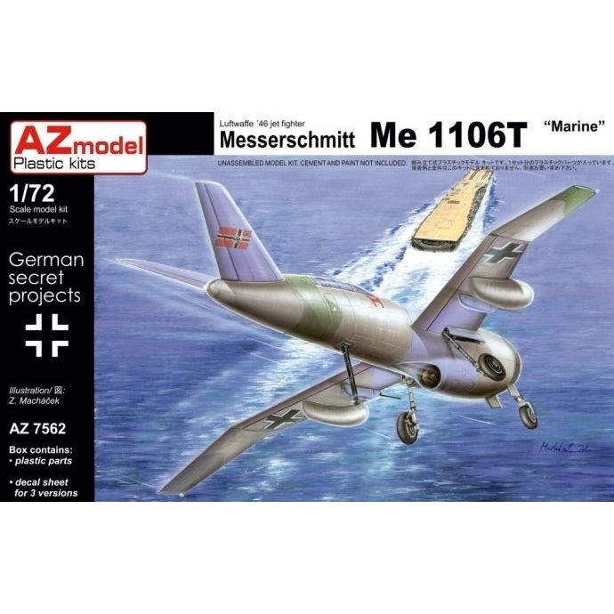 AZ MODEL 1/72 Messerschmitt Me 1106 Marine Plastic Model Kit [AZ7562]