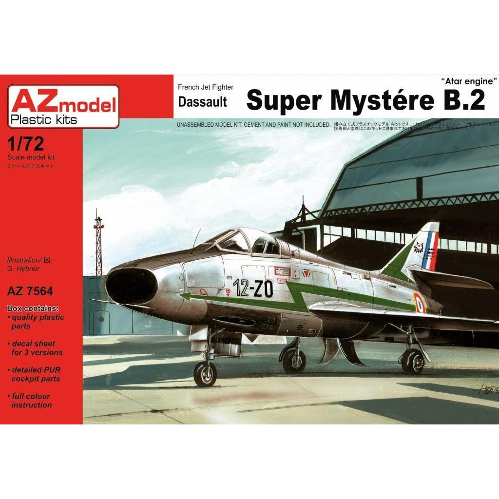 AZ MODEL 1/72 AMD Super Mystere B. 2 French AF Plastic Model Kit [AZ7564]
