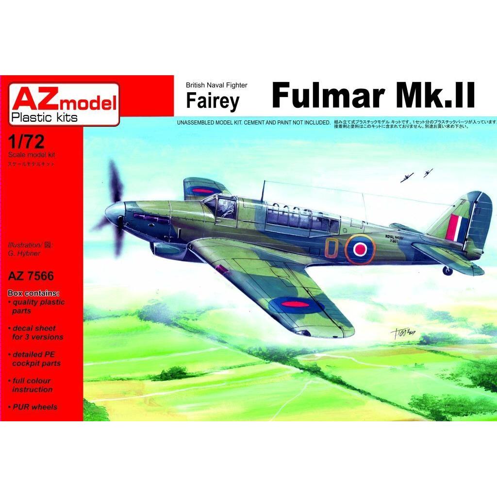 AZ MODEL 1/72 Fairey Fulmar Mk. II (ex Vista), PUR, etch Plastic Model Kit [AZ7566]