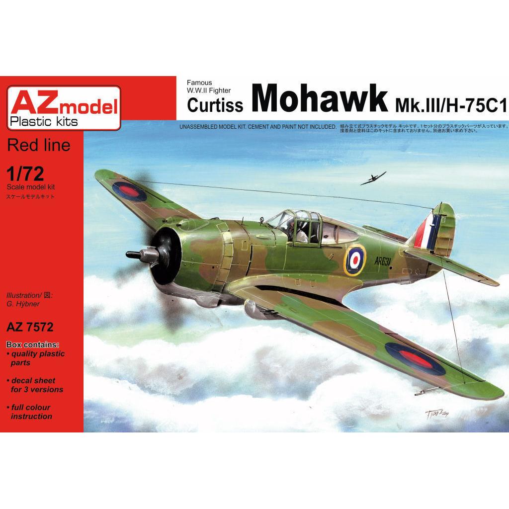 AZ MODEL 1/72 Curtiss Mohawk Mk.III/H-75 Plastic Model Kit [AZ7572]