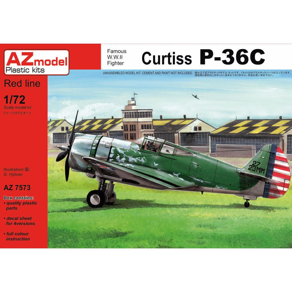 AZ MODEL 1/72 Curtiss P-36C Plastic Model Kit [AZ7573]