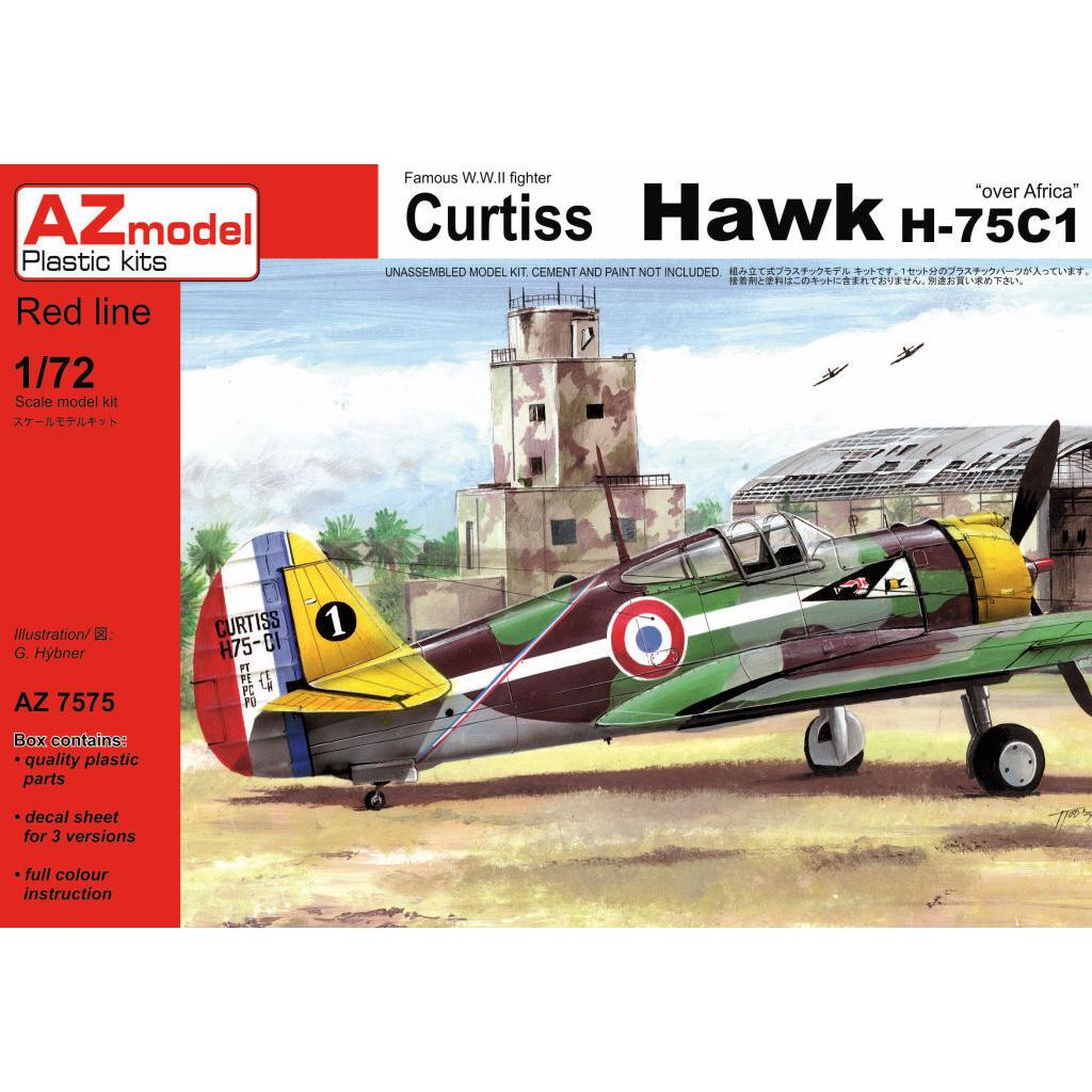 AZ MODEL 1/72 Curtiss Hawk H-75 "Over Africa" Plastic Model Kit [AZ7575]