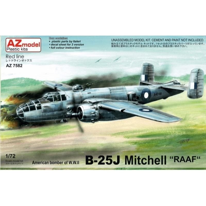 AZ MODEL 1/72 B-25J Mitchell RAAF ex.Italeri Plastic Model Kit [AZ7582]