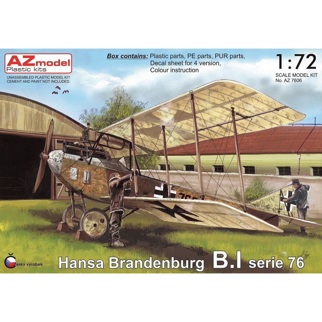 AZ MODEL 1/72 Hansa Brandenburg B.I serie 76 Plastic Model Kit [AZ7606]