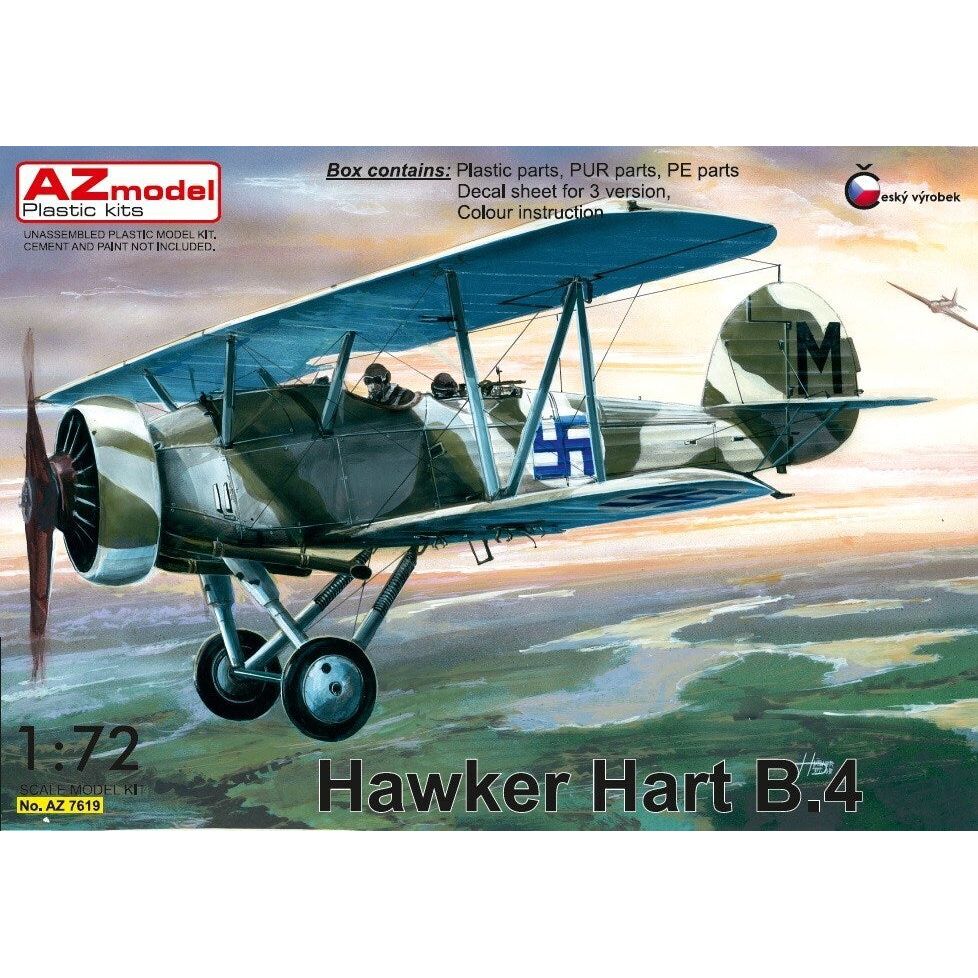 AZ MODEL 1/72 Hawker Hart B.4 Plastic Model Kit [AZ7619]
