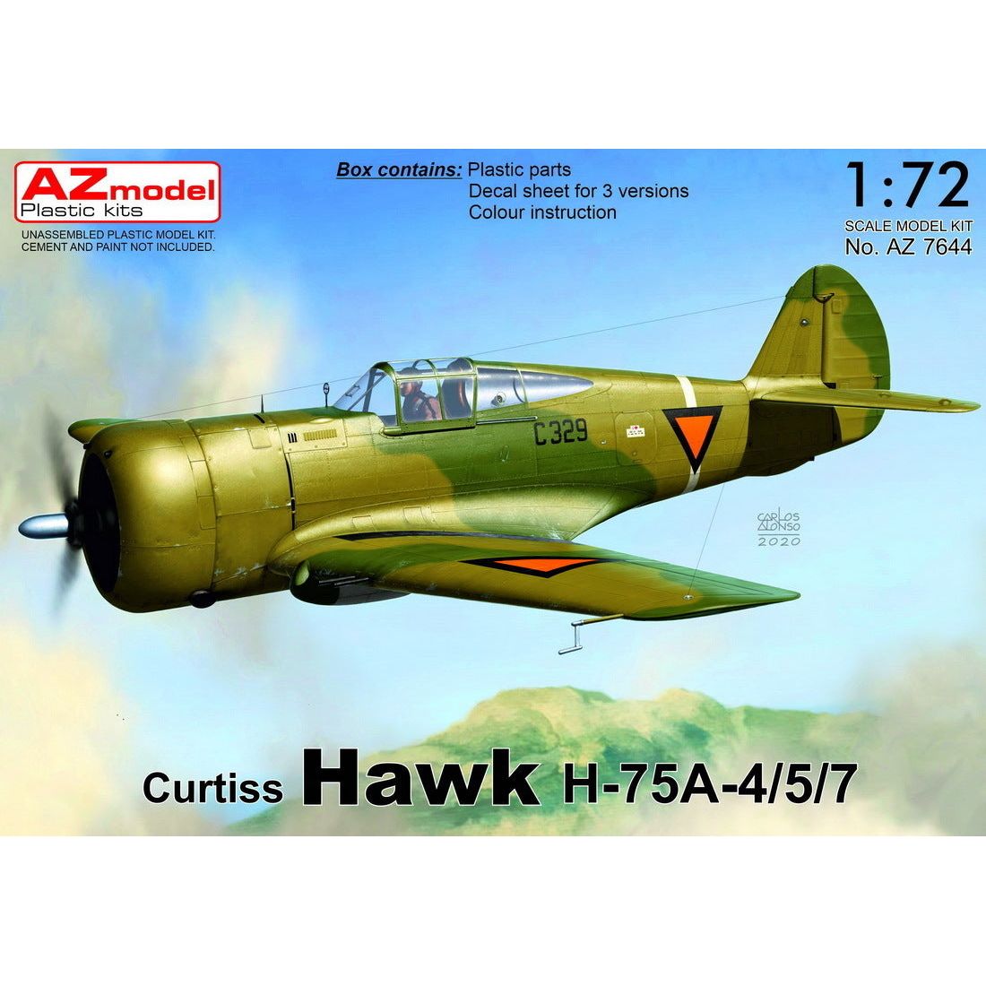 AZ MODEL 1/72 Curtiss Hawk H-75A-4/5/7 Plastic Model Kit [AZ7644]