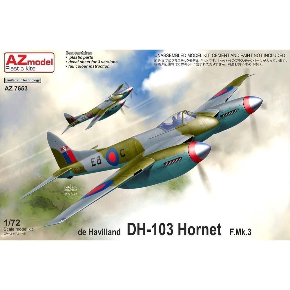 AZ MODEL 1/72 DH-103Hornet F.Mk.3 Plastic Model Kit [AZ7653]