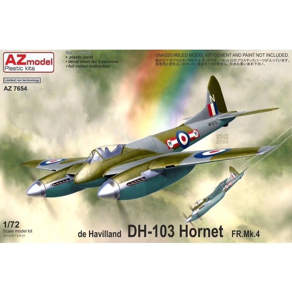AZ MODEL 1/72 DH-103 Hornet FR.Mk.4 Plastic Model Kit [AZ7654]