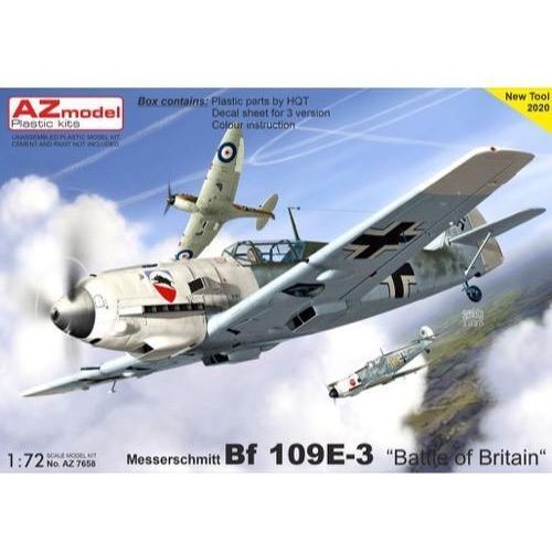 AZ MODEL 1/72 Bf 109E-3 "Battle of Britain" Plastic Model Kit [AZ7658]