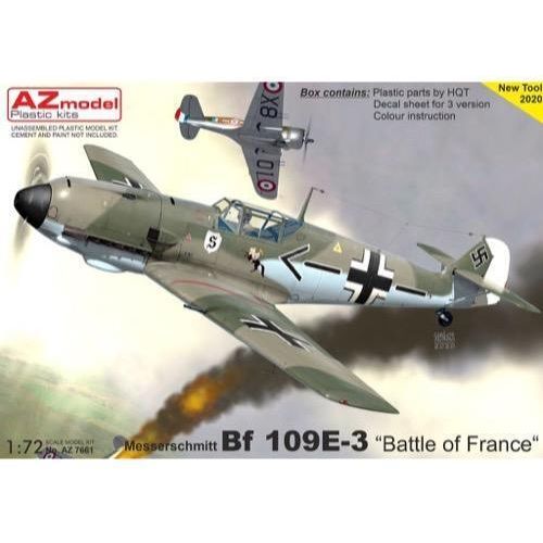 AZ MODEL 1/72 Bf 109E-3 "Battle of France" Plastic Model Kit [AZ7661]