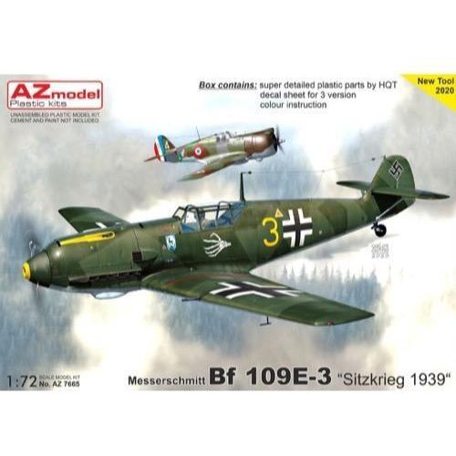 AZ MODEL 1/72 Bf 109E-3 "Sitzkrieg 1939" Plastic Model Kit [AZ7665]