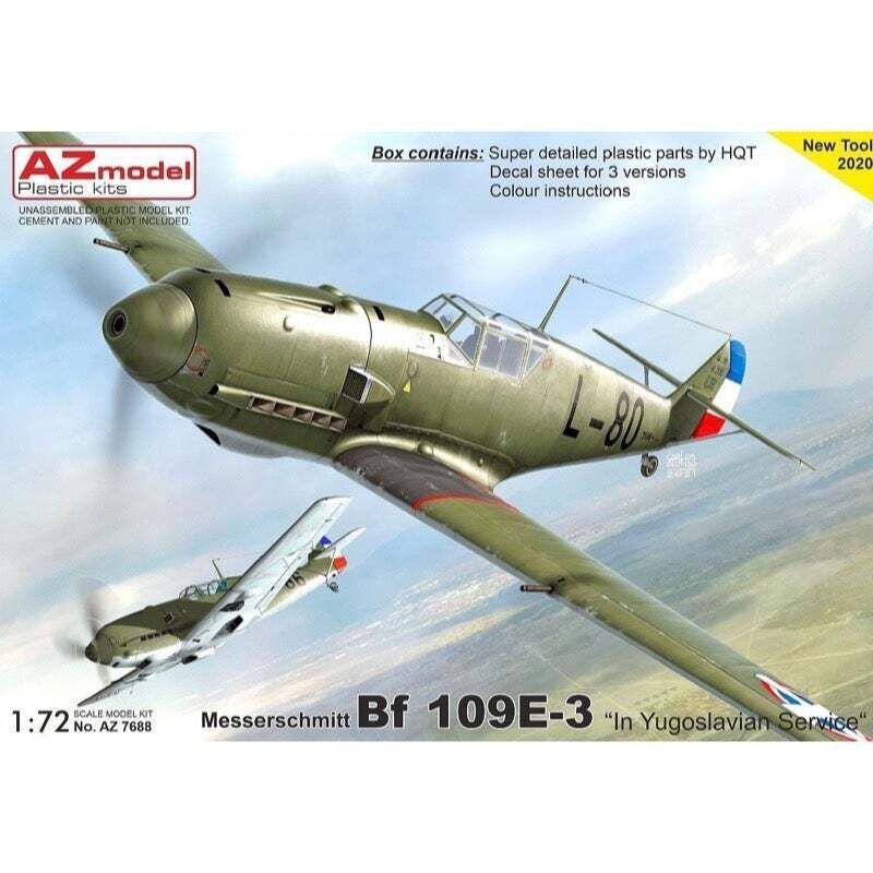 AZ MODEL 1/72 Bf 109E-3 "In Yugoslav Service" Plastic Model Kit [AZ7688]