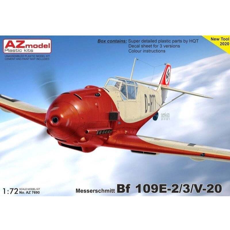 AZ MODEL 1/72 Bf 109E-2/3N-20 Plastic Model Kit [AZ7690]