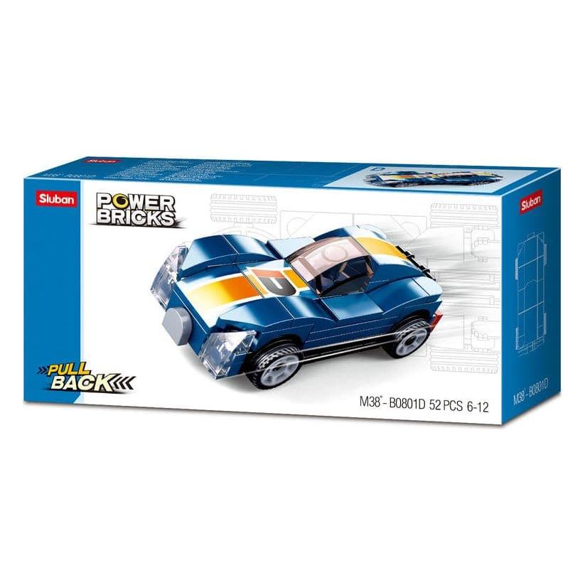 SLUBAN POWER BRICKS PULL BACKS CARS RANDOM PACK